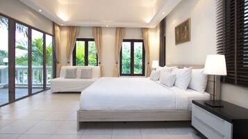 Superior 4-Bedroom Villa with Private Pool and Jacuzzi | Premium bedding, in-room safe, individually decorated
