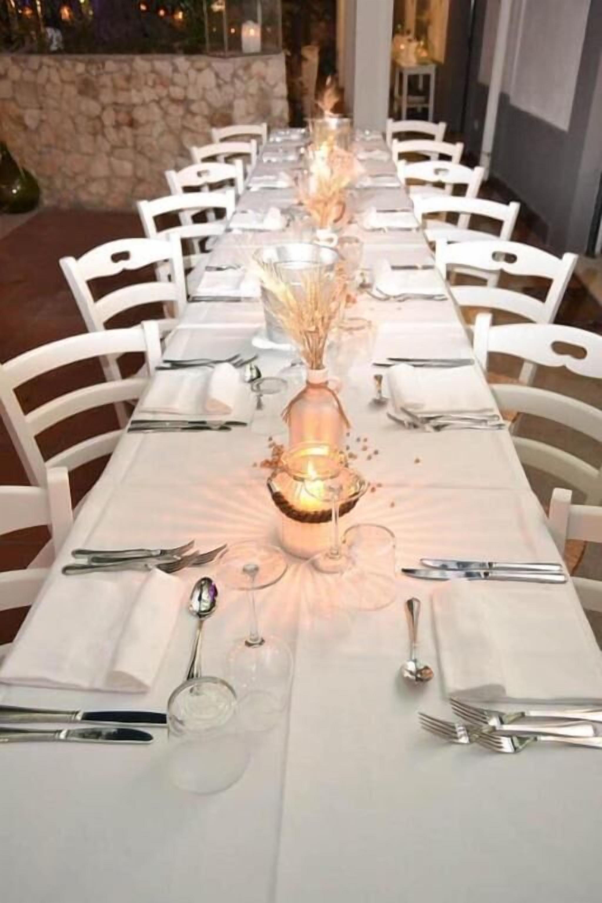 Dîner servi sur place