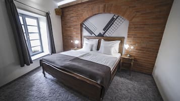 Chambre Double Exclusive, 1 lit double | Coffres-forts dans les chambres, bureau, fer et planche Ă  repasser