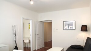 Departamento Confort, 2 habitaciones, refrigerador y microondas | Sala de estar