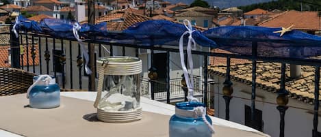 Deluxe-Suite, 1 Schlafzimmer, Whirlpool, Buchtblick | Blick vom Balkon