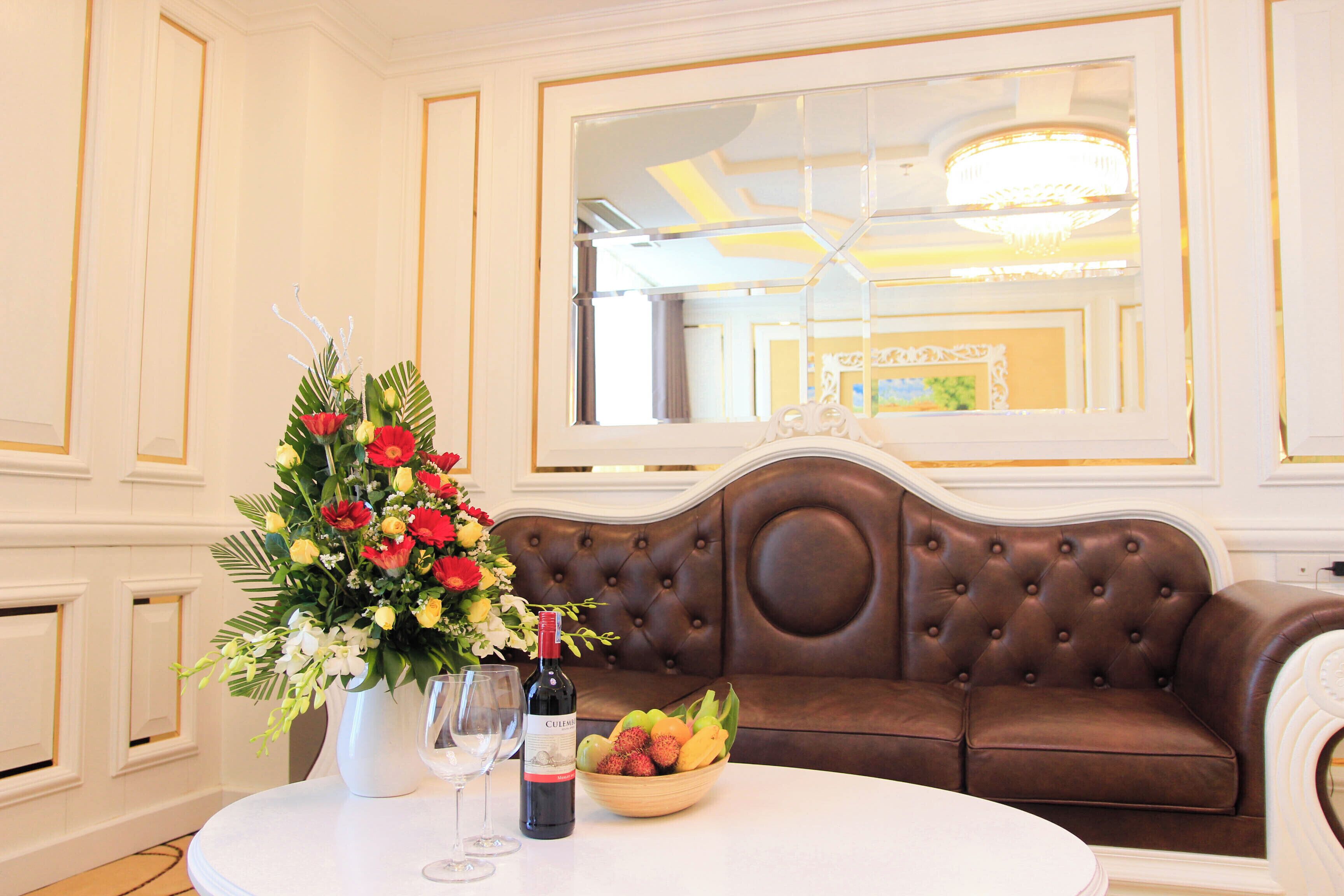 ocean suite two bedrooms | living area | tv