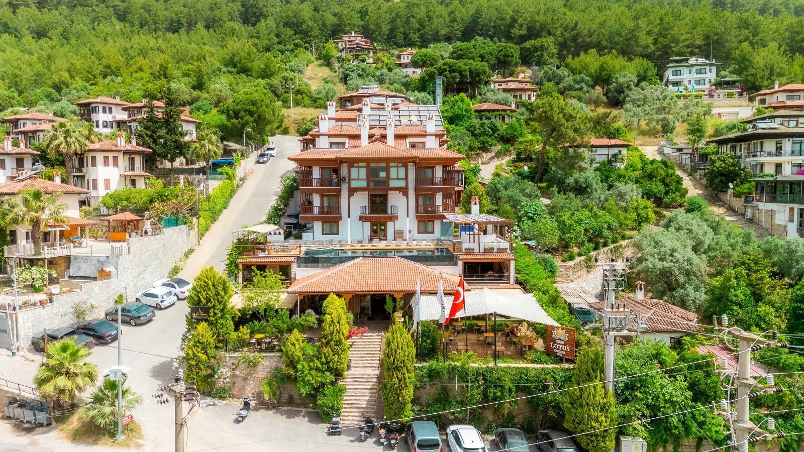 Façade de l’hébergement