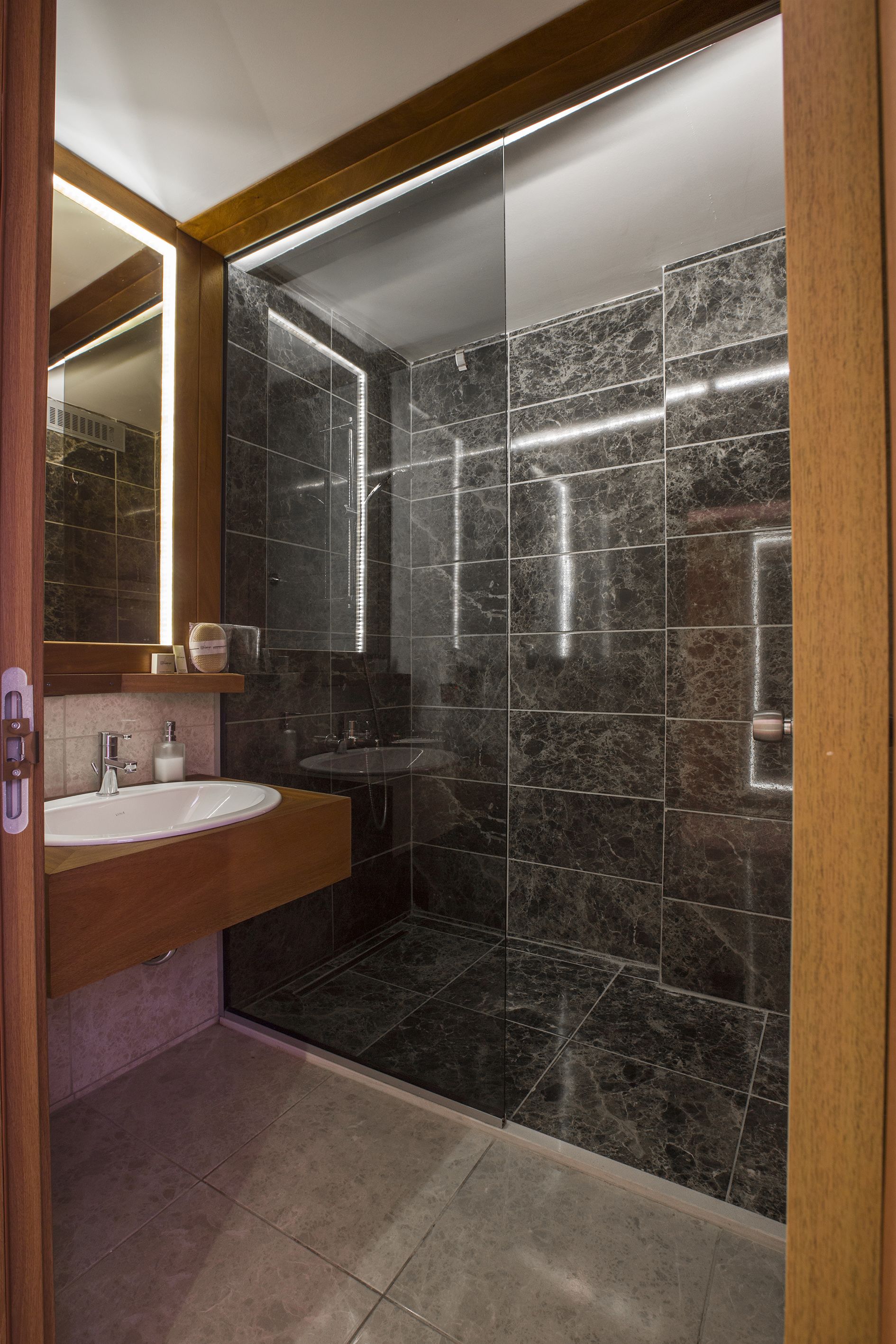 hair dryer, slippers, towels