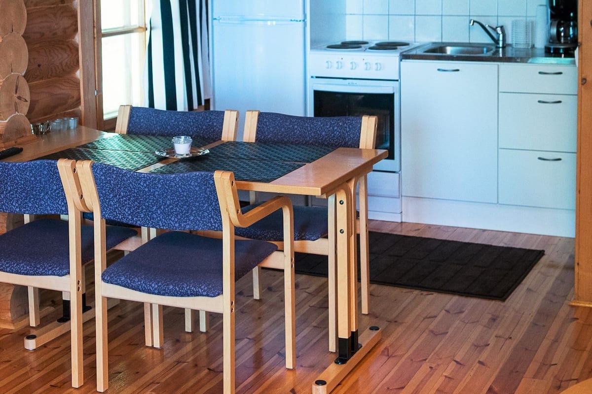 Standard Cottage, 1 Bedroom, Sauna | Private kitchen | Fridge, microwave, oven, stovetop