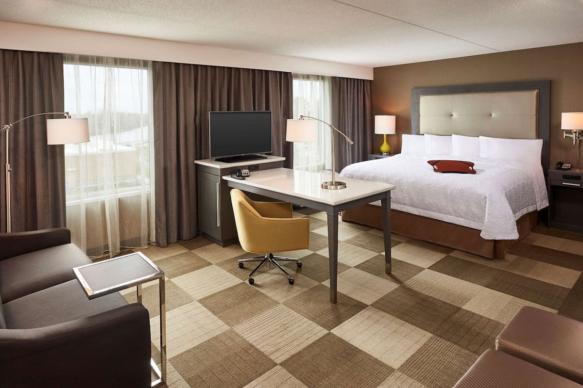 In-room safe, desk, blackout curtains, iron/ironing board