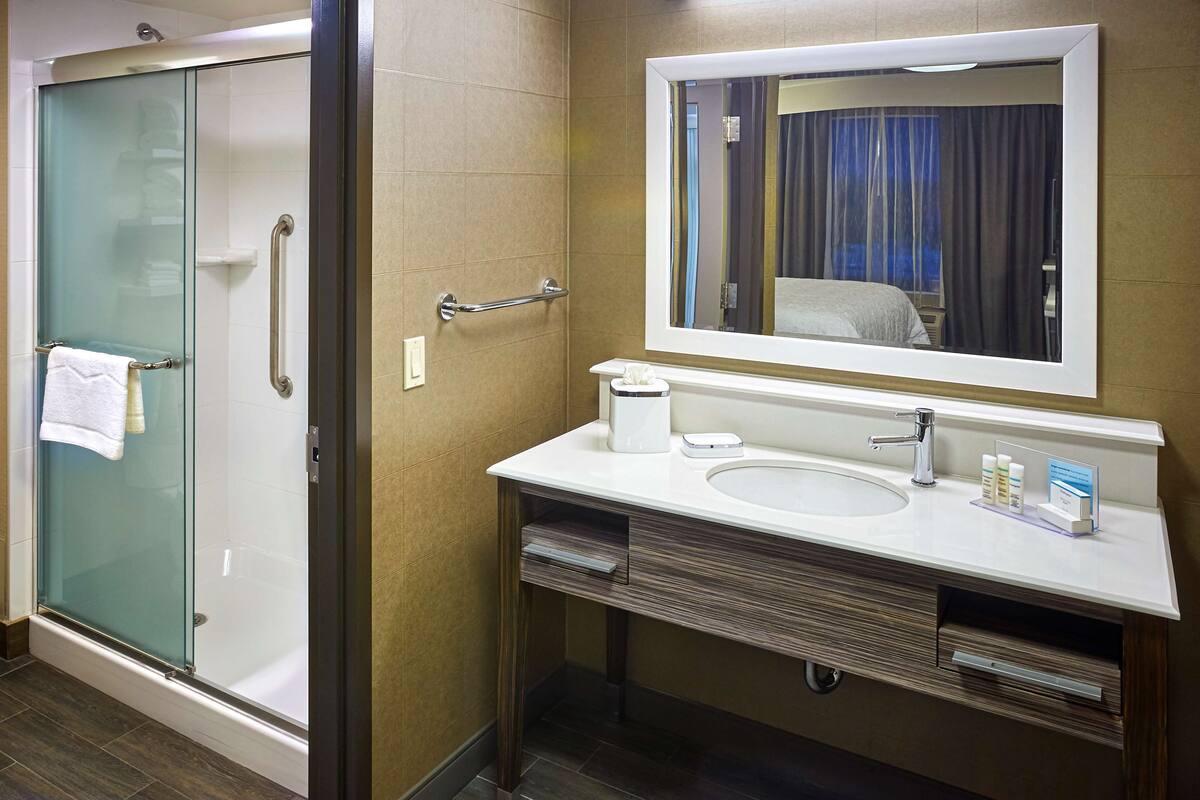 in-room safe, desk, blackout curtains, iron/ironing board