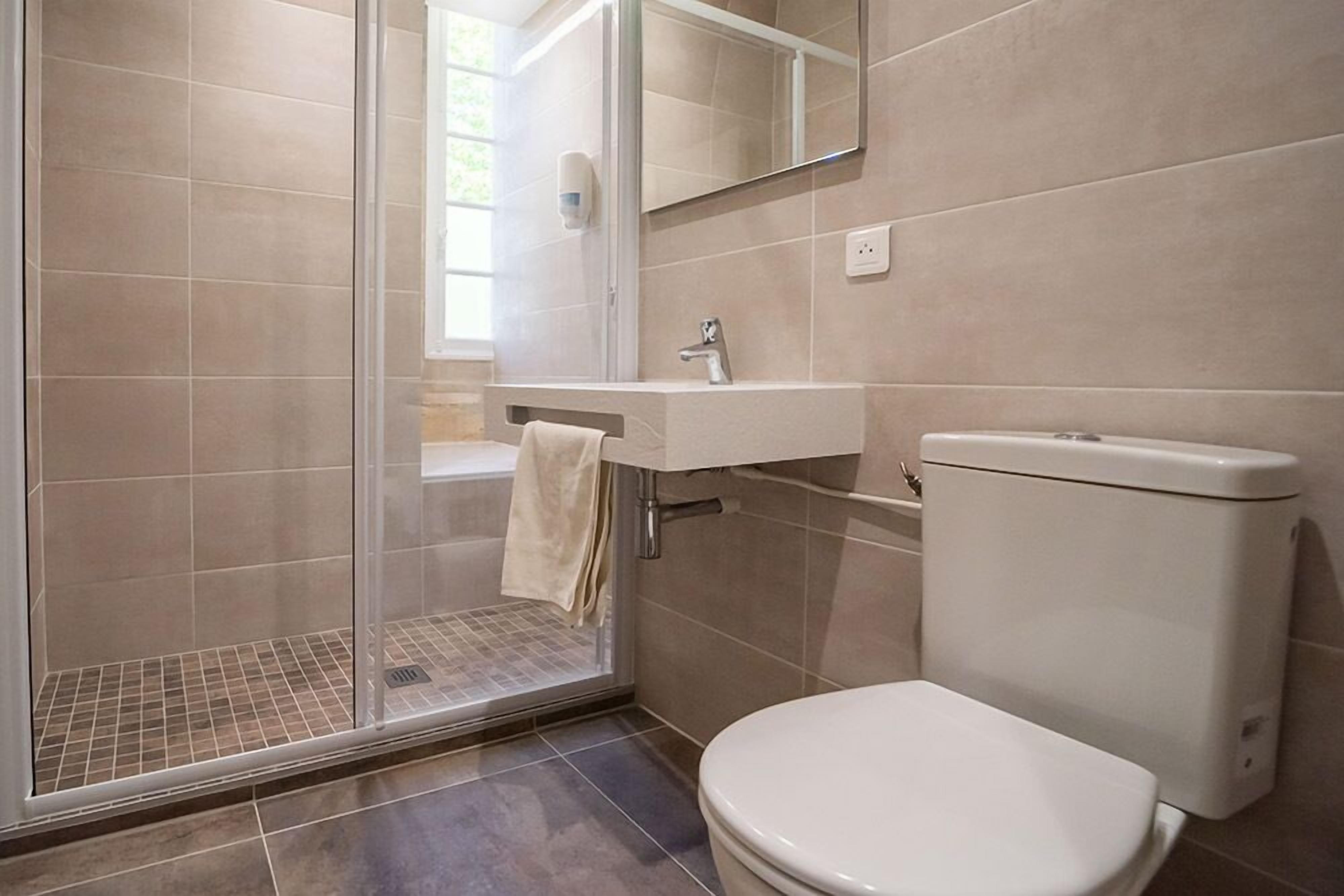 free toiletries, bathrobes, slippers, towels