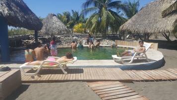 Outdoor pool, a natural pool