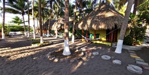 Ferienhütte, 1 Schlafzimmer, Meerblick, Strandnähe | Wohnbereich