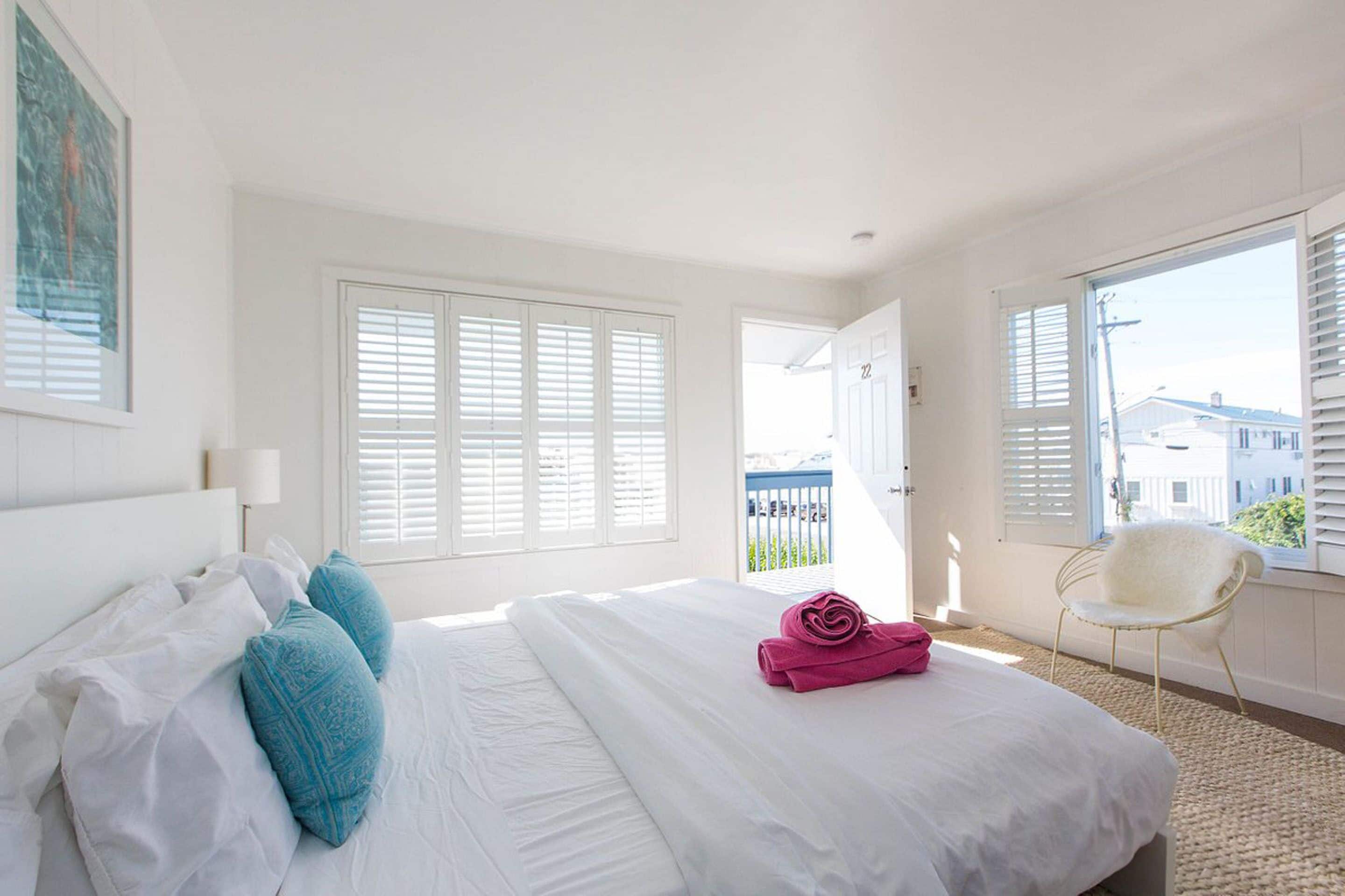 premium bedding, iron/ironing board, free wifi, bed sheets