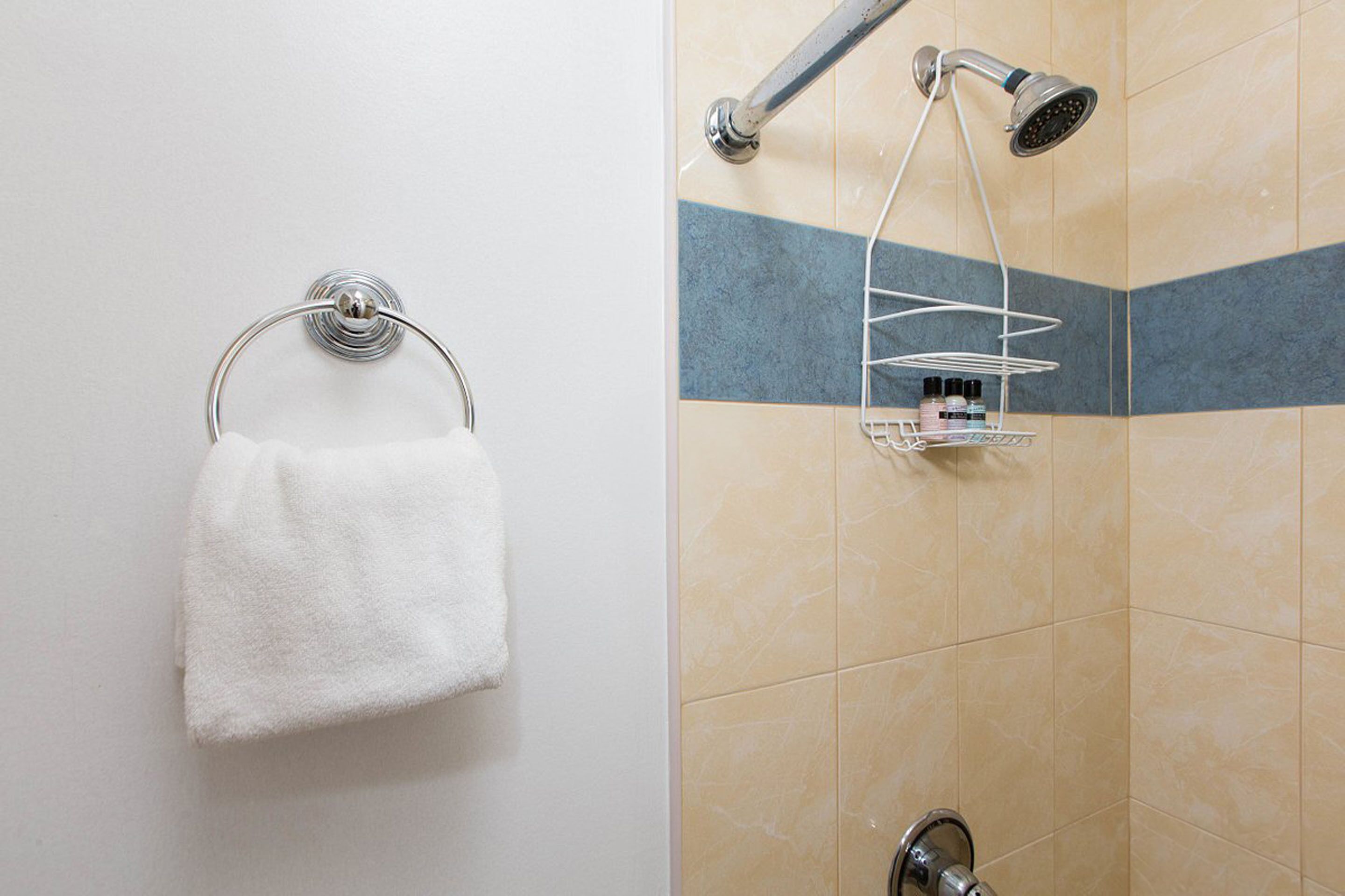 deluxe room | bathroom | designer toiletries, hair dryer, bathrobes, towels