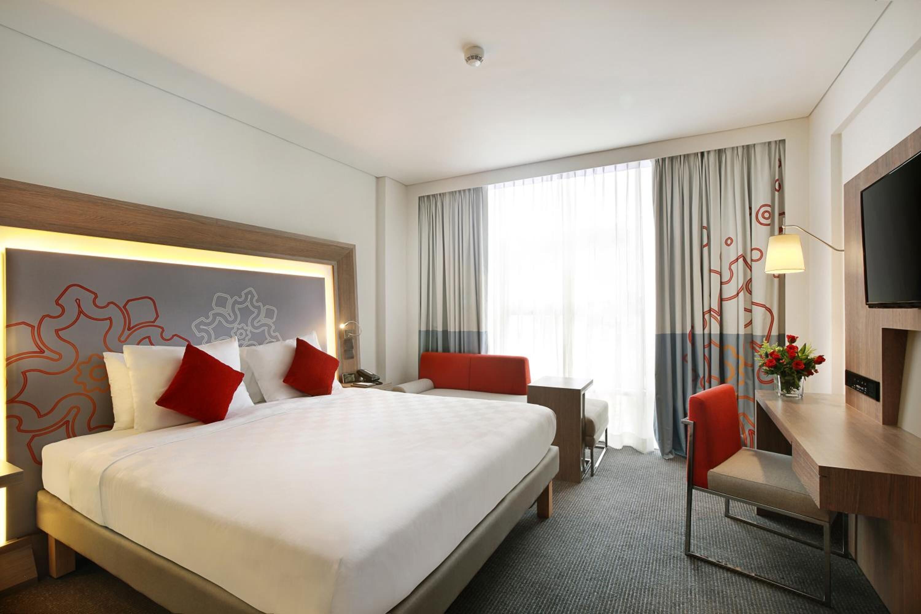Minibar, in-room safe, desk, blackout curtains