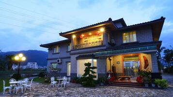 Front of property – evening/night