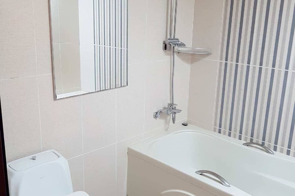 free toiletries, hair dryer, towels