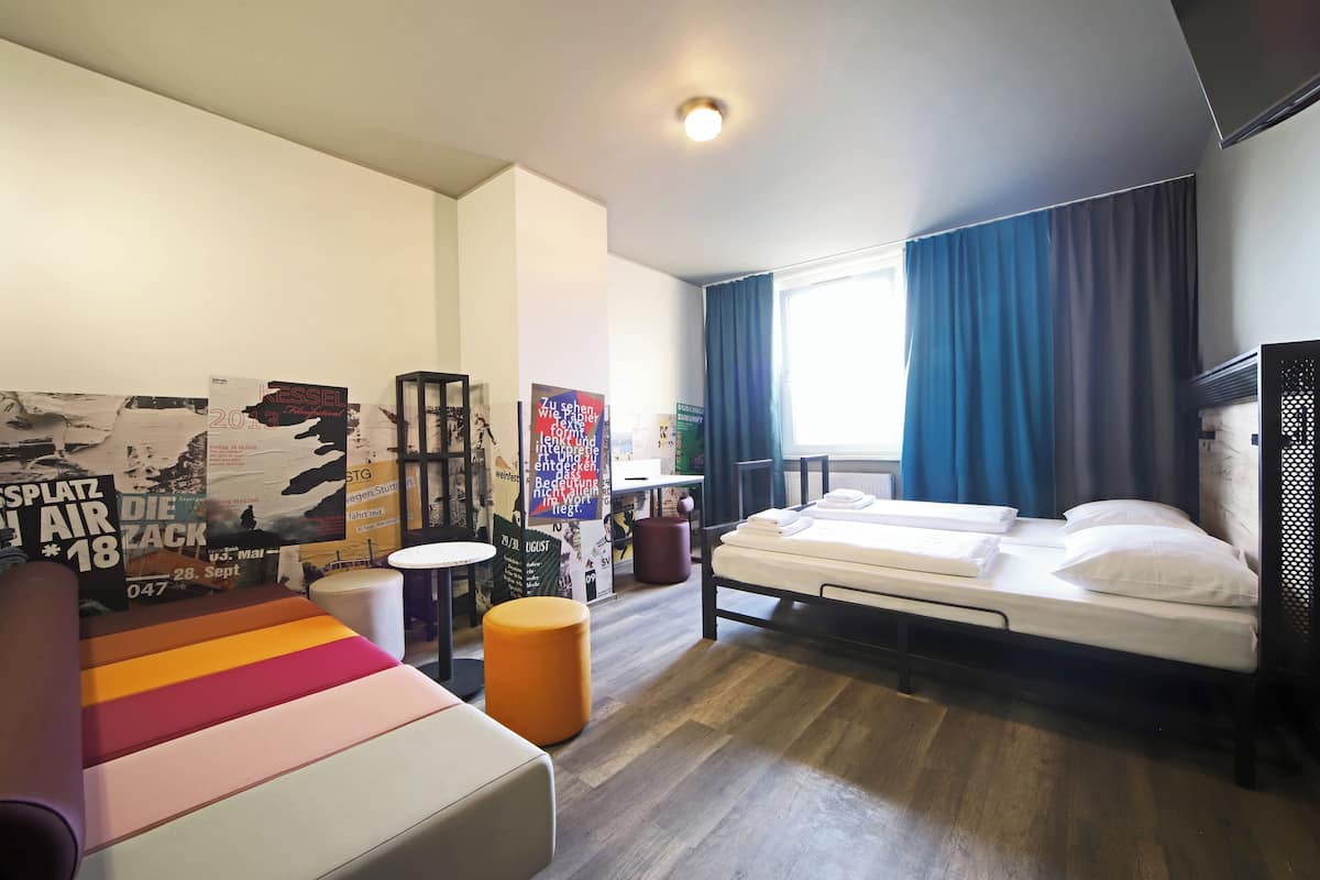 Twin Plus Room  | Pengeskab på værelset, mørklægningsgardiner, lydisolering, gratis Wi-Fi
