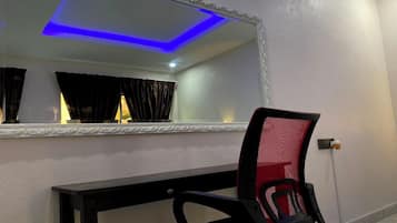 Minibar, desk, iron/ironing board, free WiFi