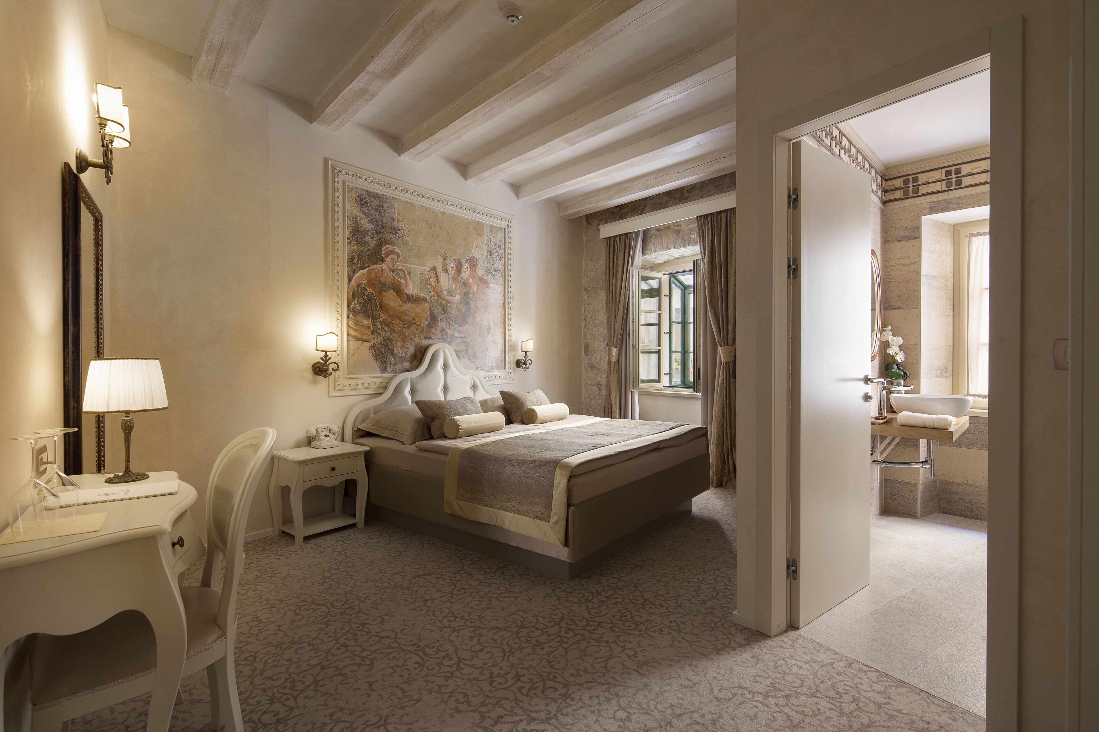 superior double room | premium bedding, minibar, in-room safe, individually decorated