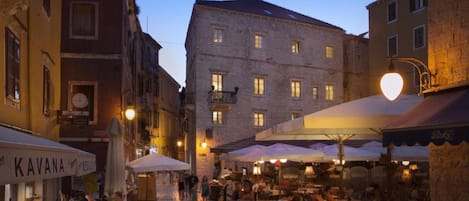Front of property – evening/night