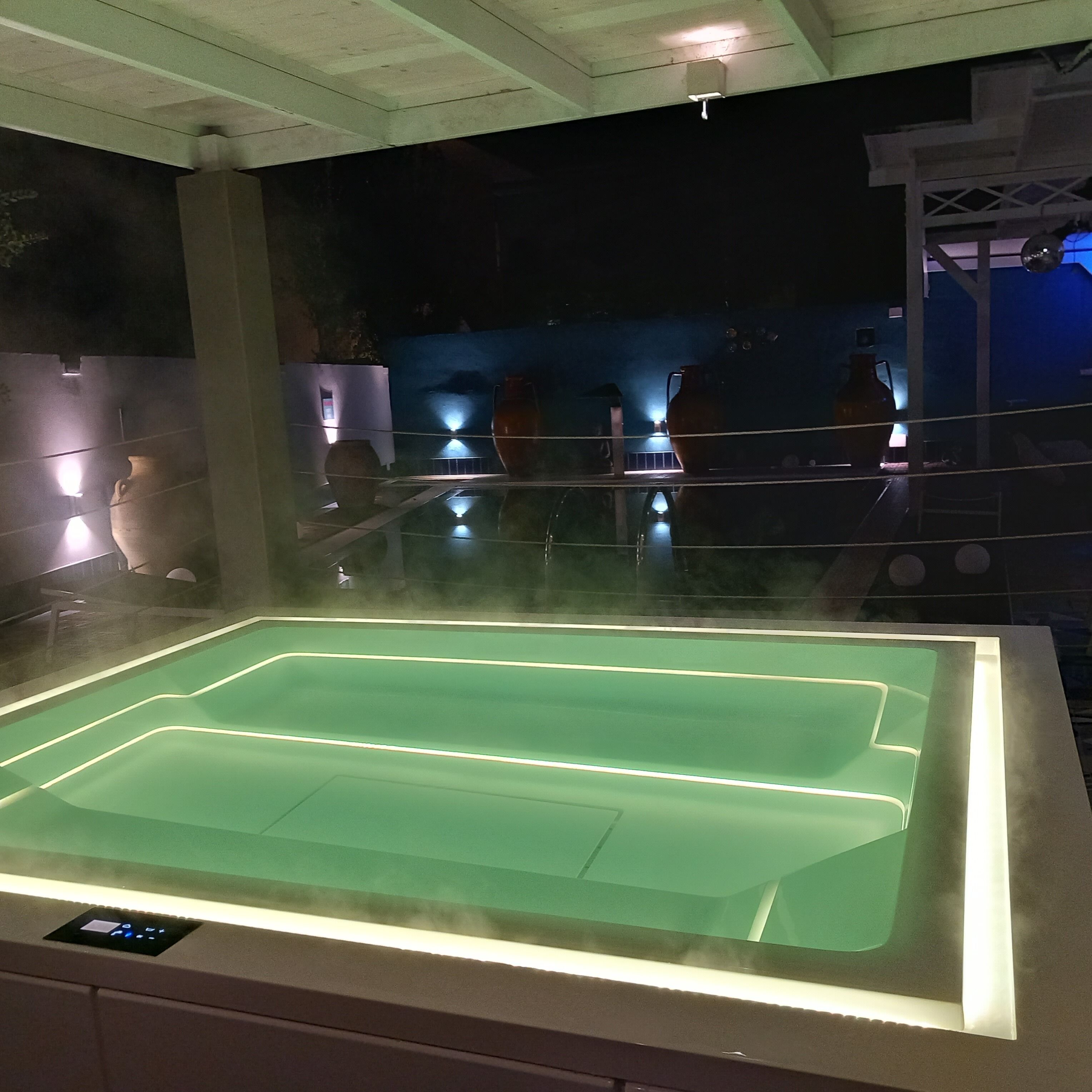 Behandlingsrum til par, sauna, boblebad, dampbad, tyrkisk bad/hammam