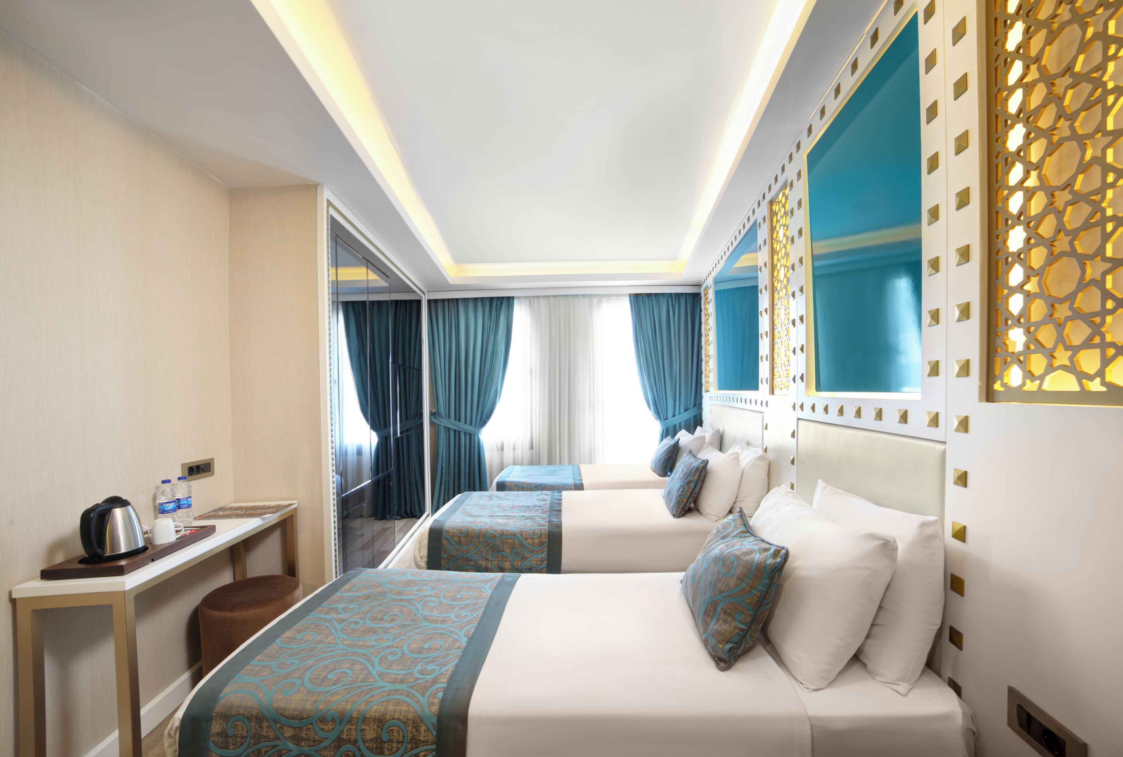 Bộ trải giường bằng vải cotton Ai Cập, bộ đồ giường cao cấp, minibar 