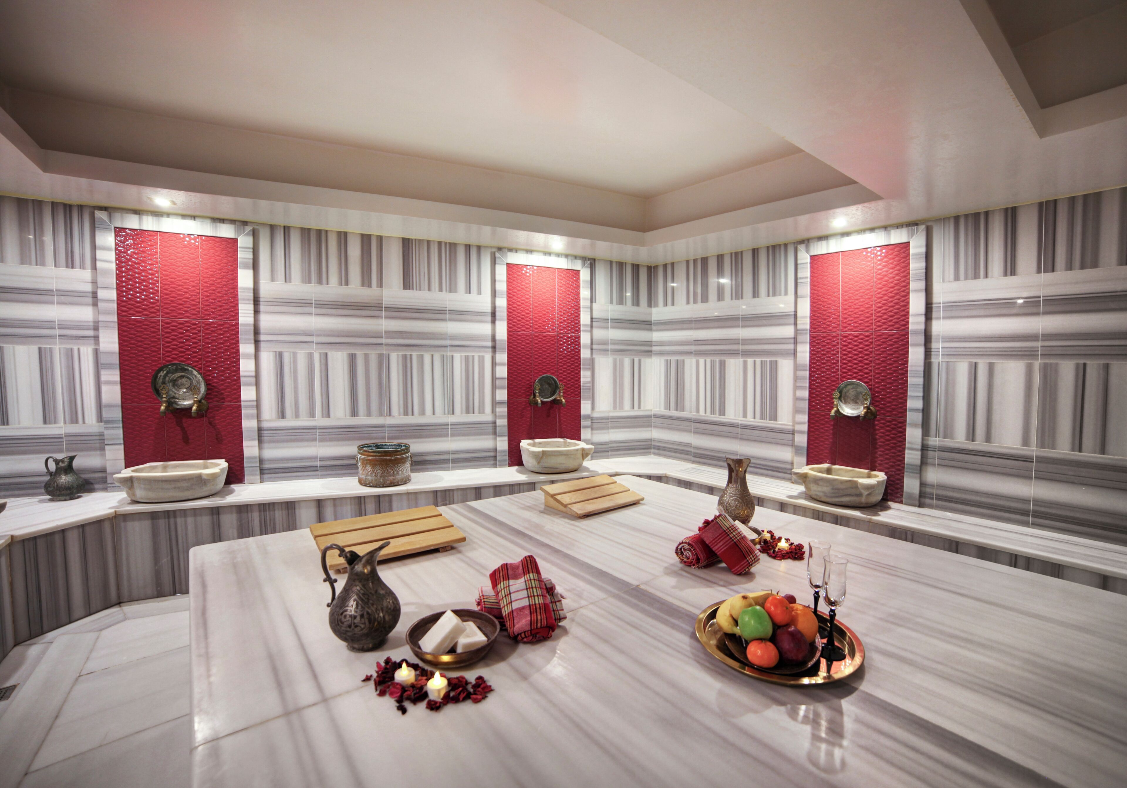 Behandlungsräume für Paare, Sauna, Dampfbad, Türkisches Bad/Hamam