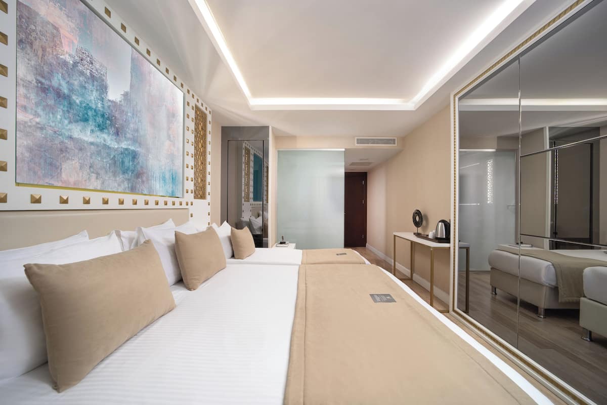 Draps en coton égyptien, literie de qualité supérieure, minibar