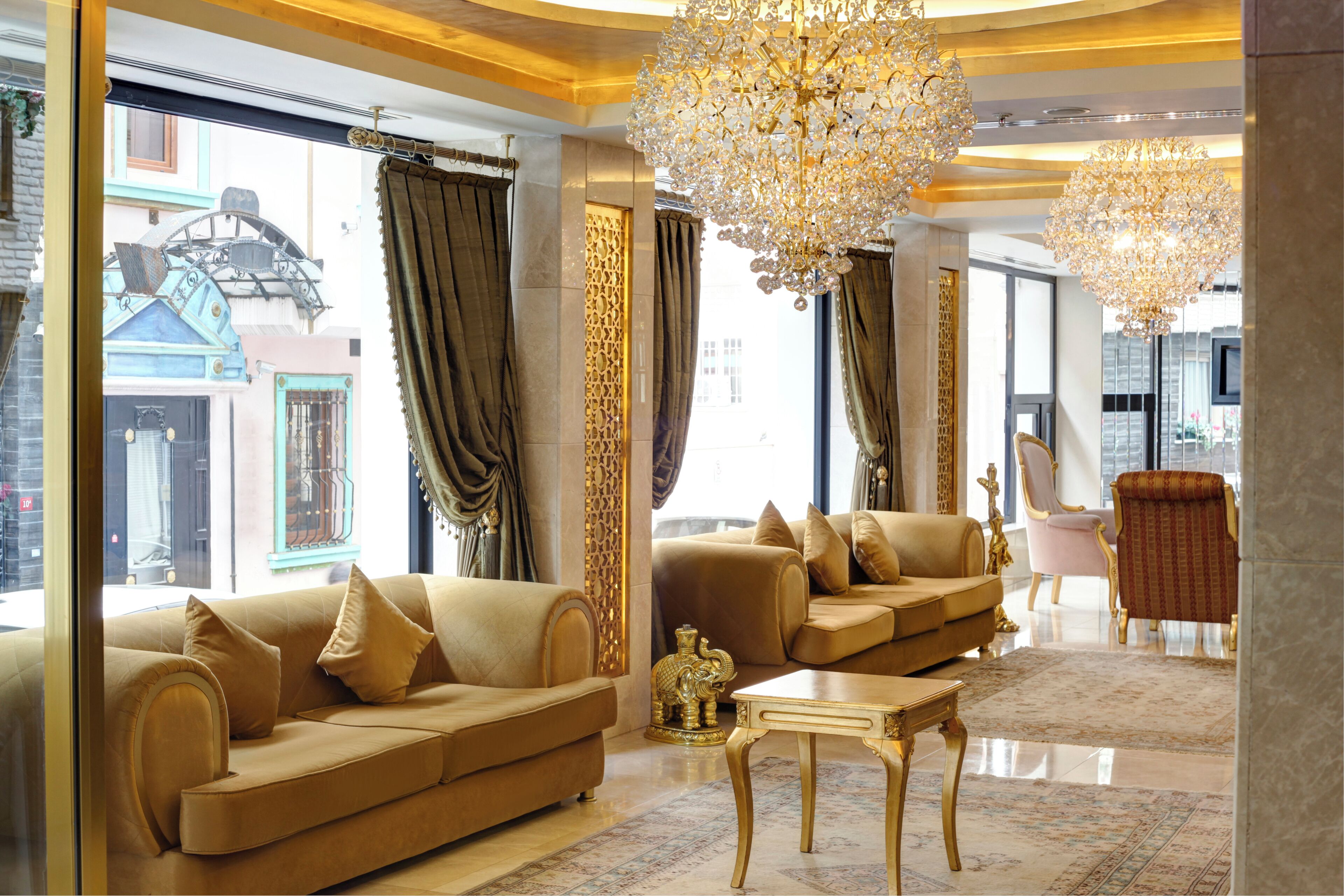 Lobby sitting area