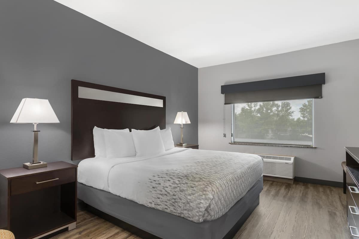 Pillowtop beds, desk, laptop workspace, iron/ironing board