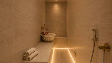 Salas de tratamiento para parejas, sauna y baño de vapor