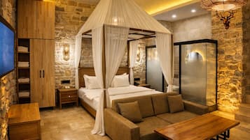 Egyptian cotton sheets, premium bedding, minibar, in-room safe