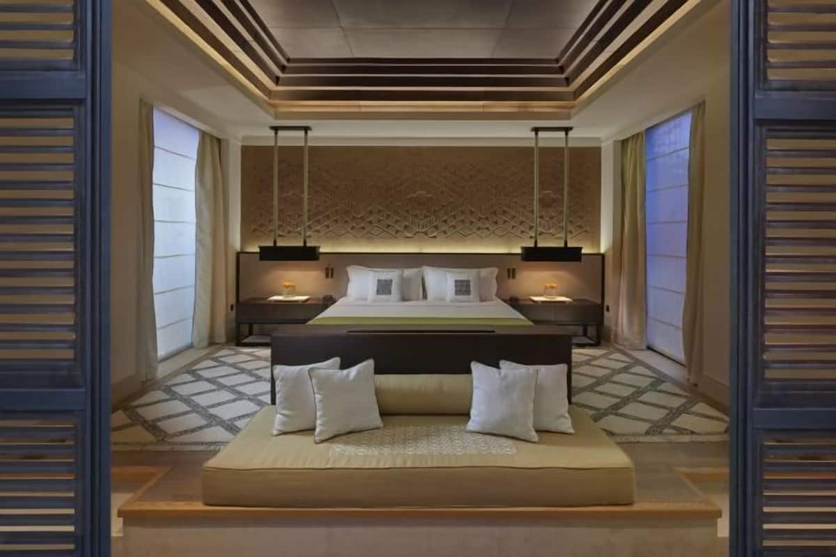 1 quarto, roupas de cama premium, frigobar, cofres nos quartos
