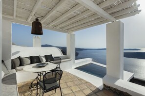 Honeymoon Studio Suite, Private Pool (Pergola) | Balcony view - The Vasilicos (Santorini)