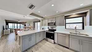 Deluxe Condo, 3 Bedrooms, Beach View | Private kitchen | Full-sized fridge, microwave - Villa Madeira by TRS (Madeira Beach)