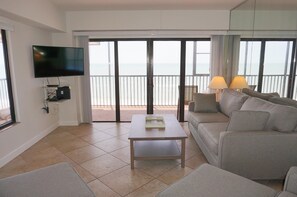 Condo, 3 Bedrooms, 2 Bathrooms, Beach View | Living area - Villa Madeira by TRS (Madeira Beach)