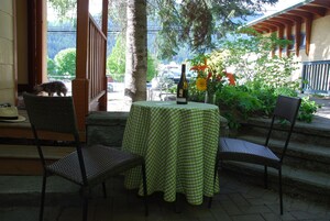 Comfort Studio Suite, 1 Queen Bed, Non Smoking, Kitchen (HERRIDGE LANE MAIN LEVEL STUDIO SUITE) | Terrace/patio