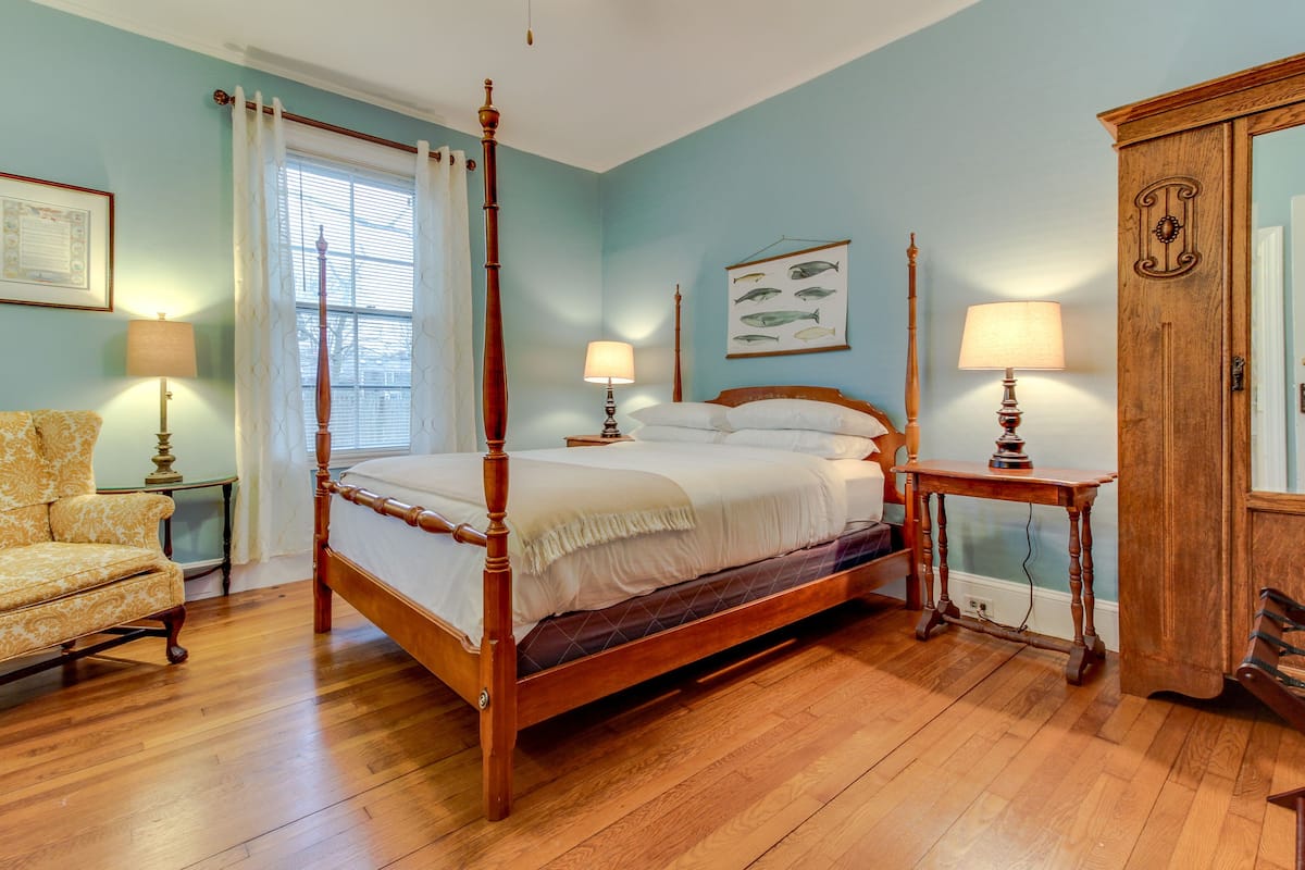 Kamer, 1 queensize bed (Captain's Room Petite bathroom) | Kameruitzicht