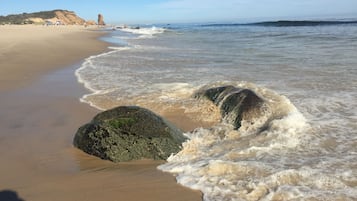 Vlak bij het strand