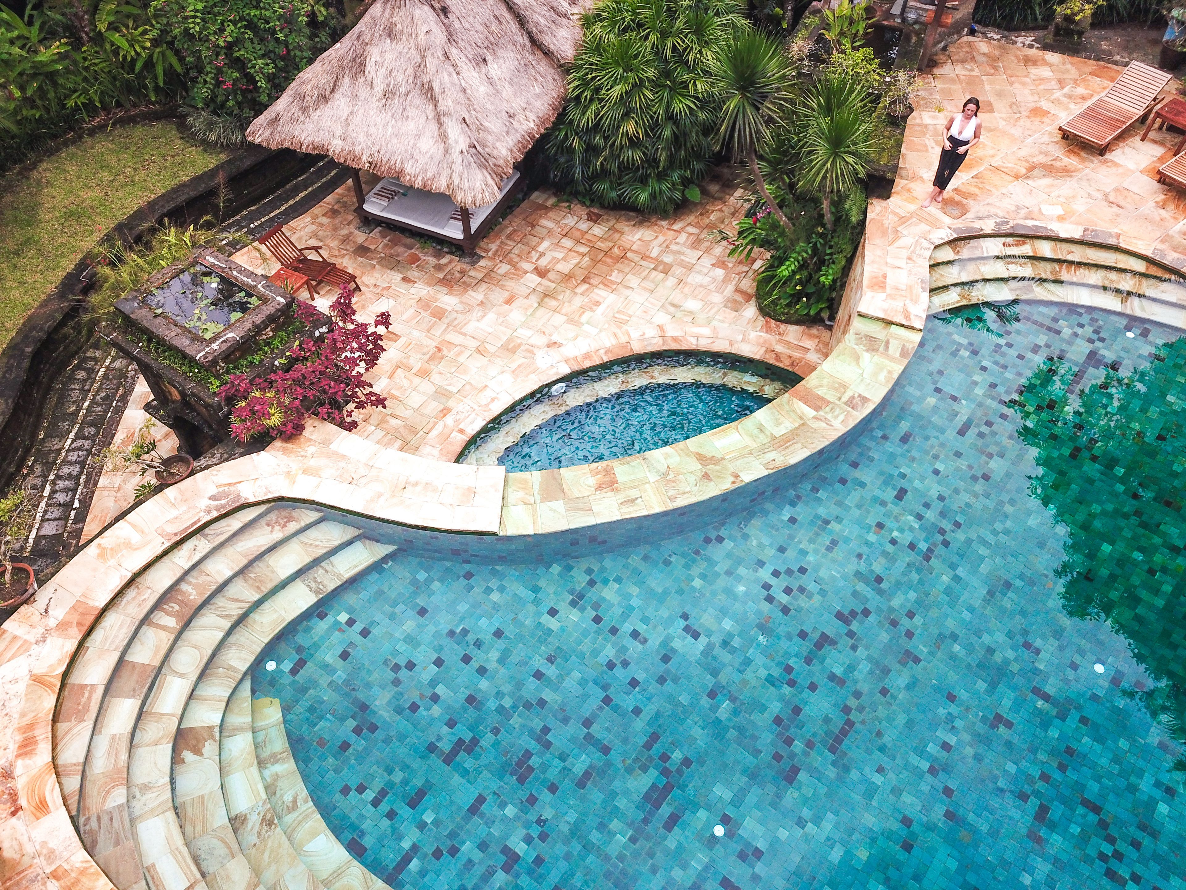 2 outdoor pools, open 7:00 am to 8:00 pm, pool umbrellas, pool loungers