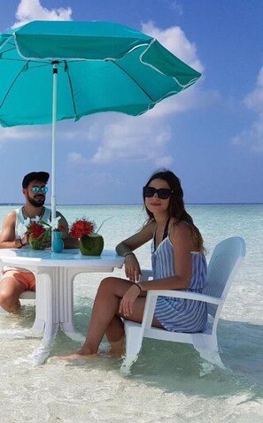 Privéstrand vlakbij, duiken