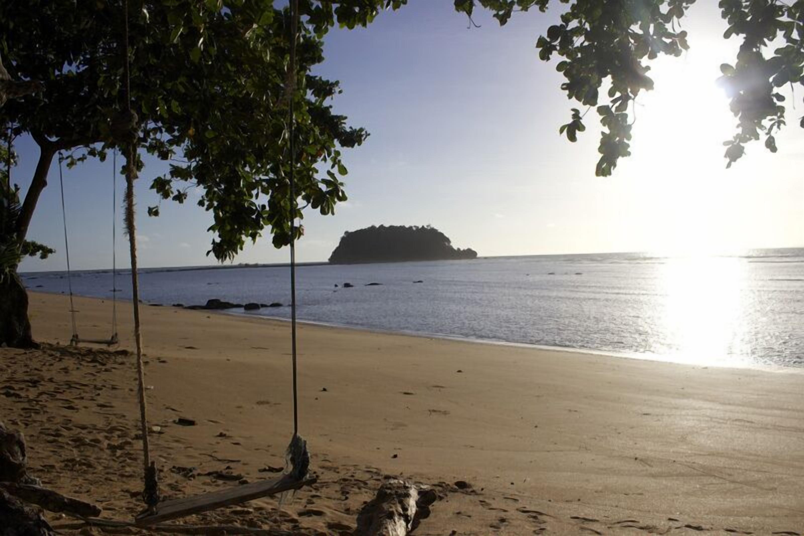 on the beach, beach bar