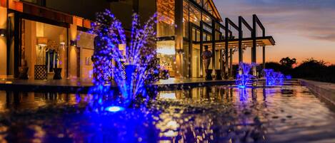 Outdoor wedding area