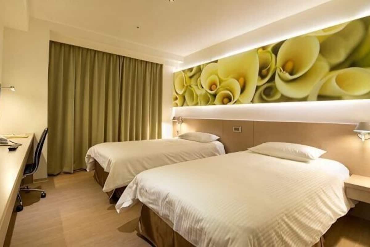 Escritorio, sistema de insonorización, wifi gratis y ropa de cama
