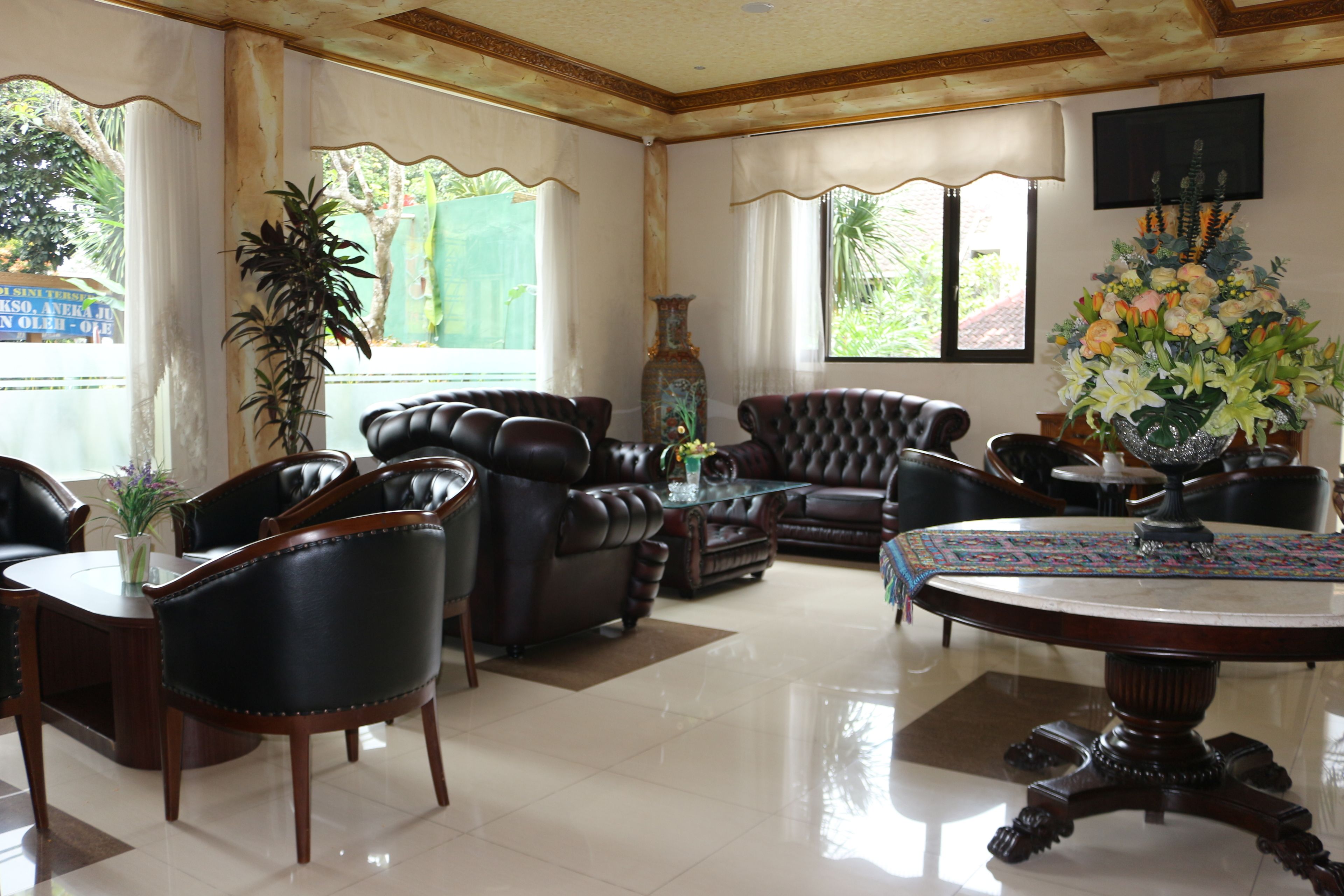 Sala de estar en el lobby