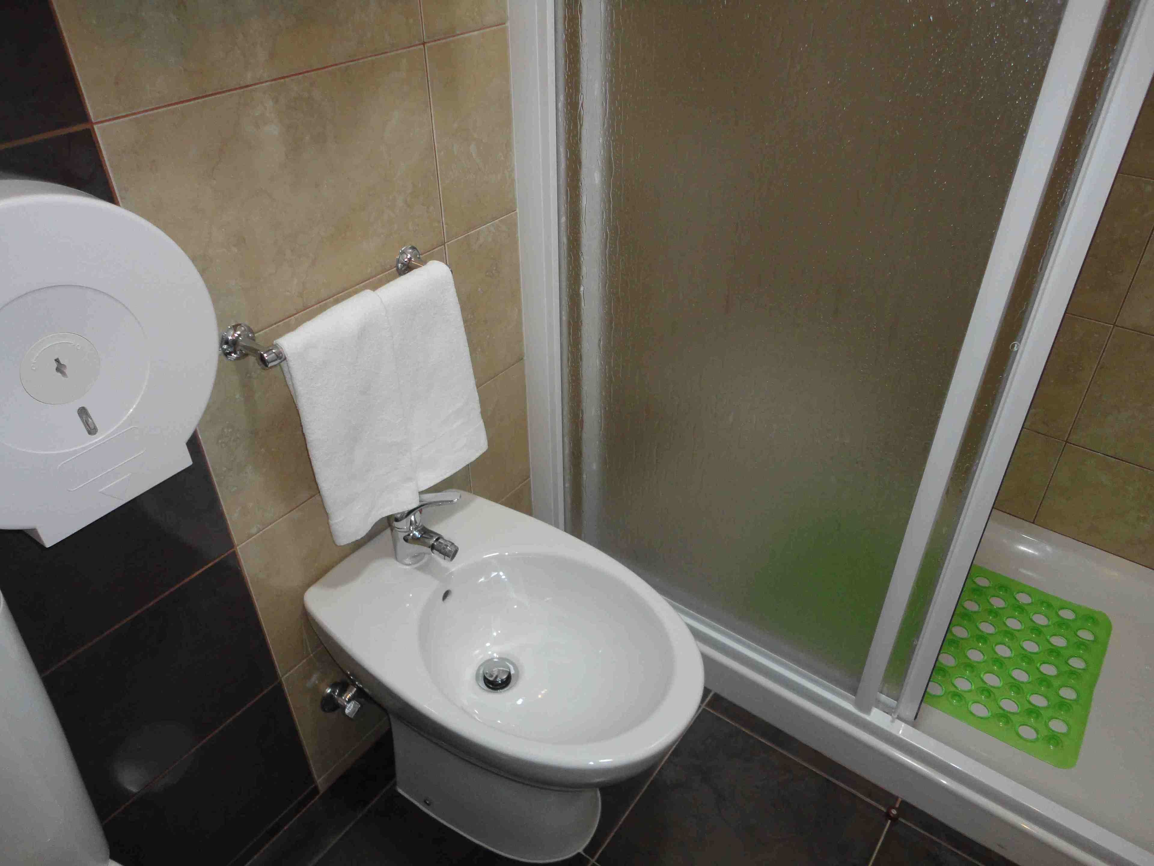 free toiletries, hair dryer, towels