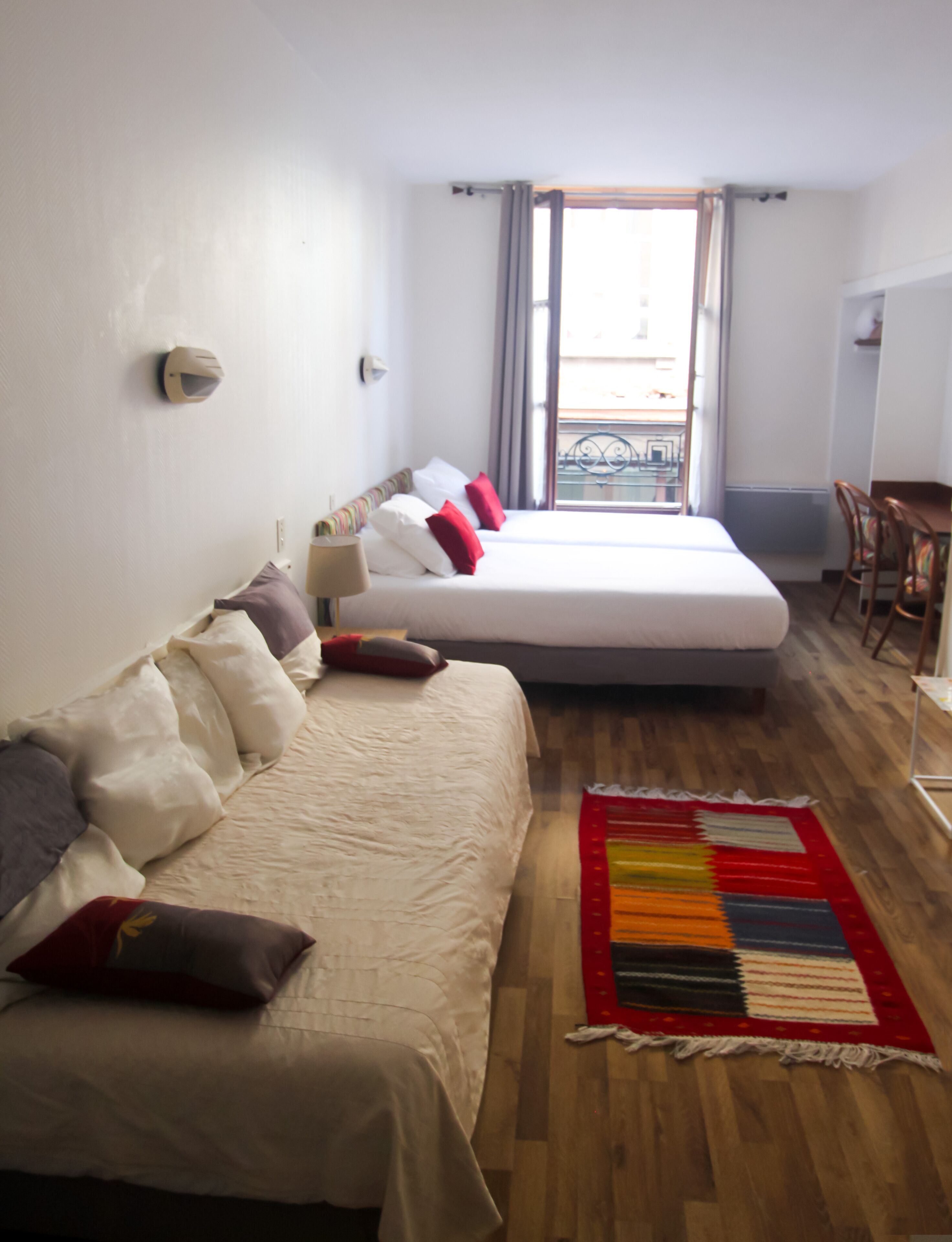 desk, iron/ironing board, free wifi, bed sheets