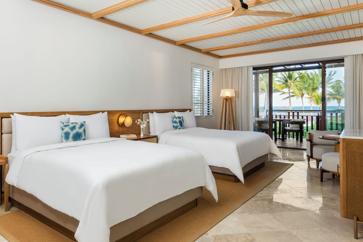Beachfront Casita, 2 Queen Beds, Private Stairway to Beach, Butler Service | Premium bedding, Select Comfort beds, in-room safe, desk