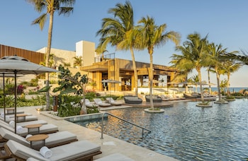 5 outdoor pools, open 6:00 AM to 8:00 PM, free cabanas, pool umbrellas at Fairmont Mayakoba Riviera Maya - All Inclusive