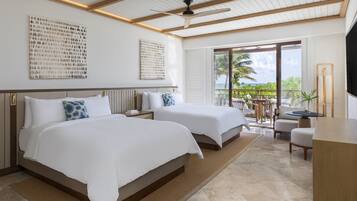 Suite Presidenziale, letti multipli, piscina privata, vista oceano (El Camaleon) | Biancheria da letto di alta qualità, materassi Select Comfort