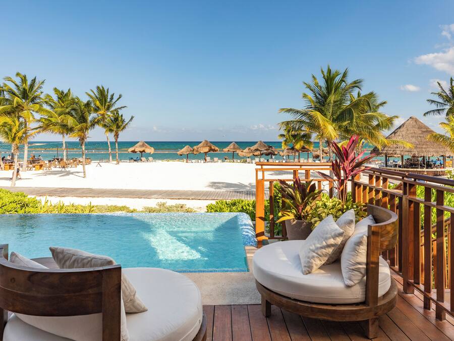 Premium Suite, 1 King Bed, Non Smoking, Beachfront | Terrace/patio